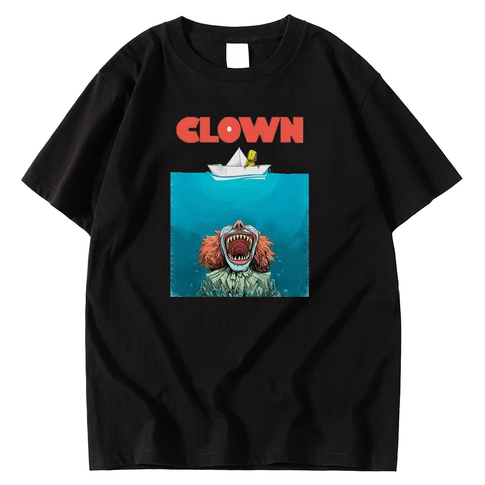 

Funny Clown Creativity Printing Men T Shirts Summer Comfortable Tops Fashion Crewneck Tee Shirt Breathable Loose Male T Shirt