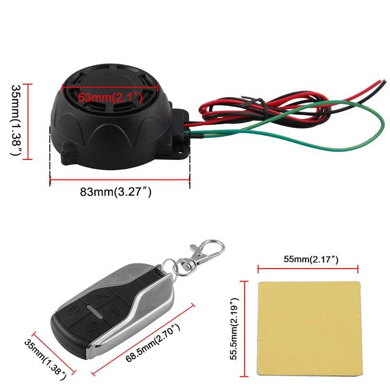 Master Racing Alarm Scooter Bike Motorcycle System Moto Security Speakers Anti-Theft for Honda Yamaha | Автомобили и мотоциклы