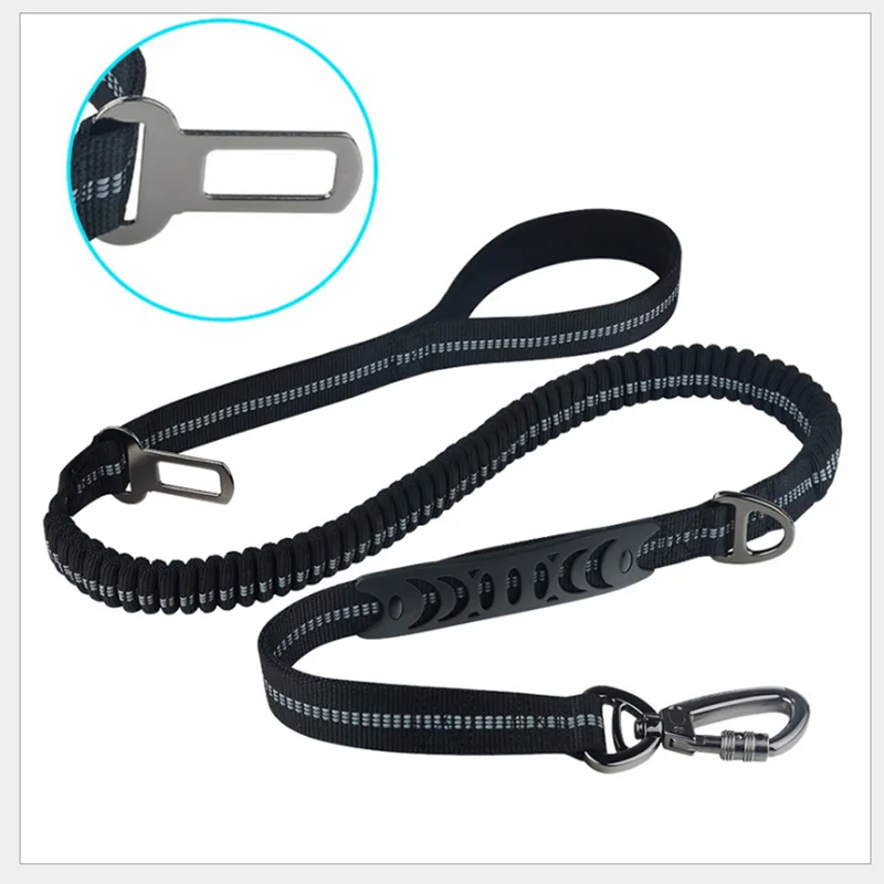 

Durable Dog Leash No Pull Buffer Scalable Pet Leash Car Safety Rope Big Dog Walking Traction Rope For Medium Large Dogs Supplies