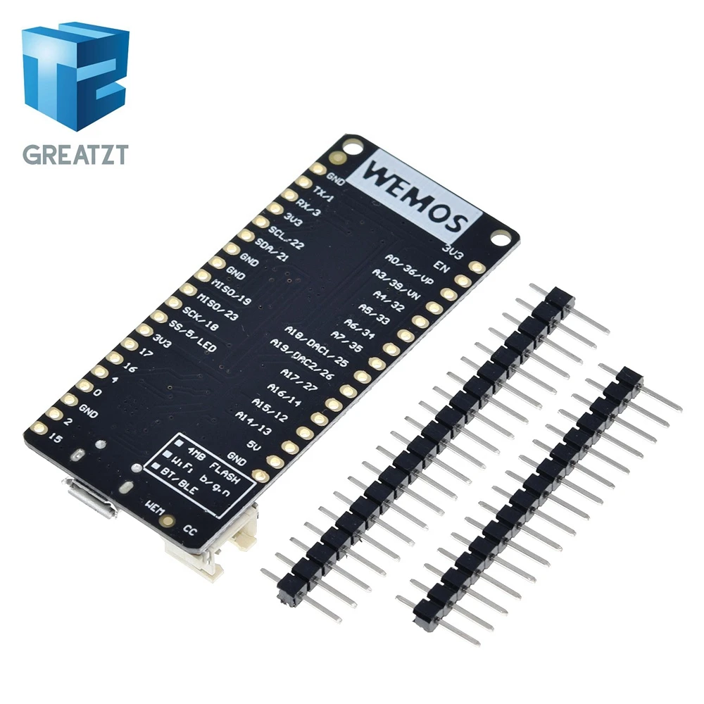 4 Мб вспышка для WeMos D1 ESP32 ESP 32 32S ESP32S Wifi Bluetooth беспроводной модуль на основе WROOM
