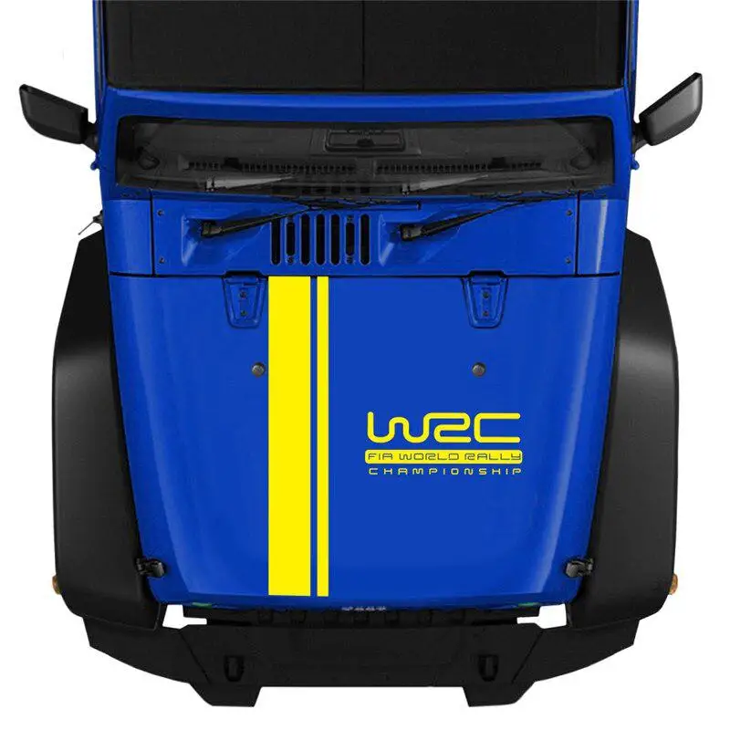 Автомобильные чехлы полосатые наклейки WRC ПВХ виниловые гоночные спортивные