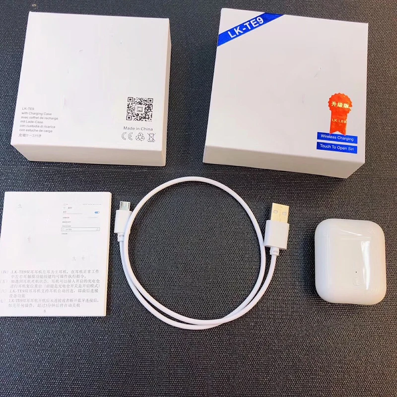 LK-TE9 Автоматическое Сопряжение Bluetooth наушники всплывающие беспроводные наушники мини наушники сенсорное управление гарнитура PK I1000 I2000 I5000 tws