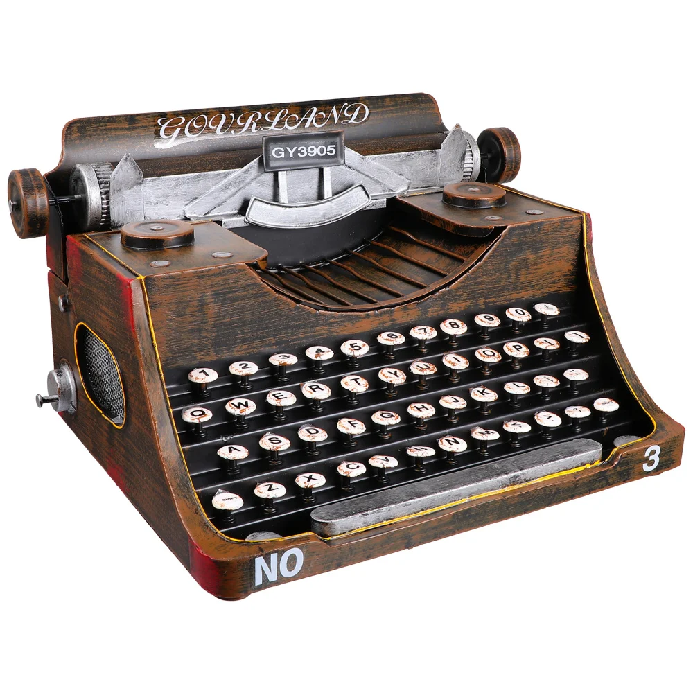 

1Pc Vintage Typewriter Iron Art Typewriter Manual Typewriter Photo Prop