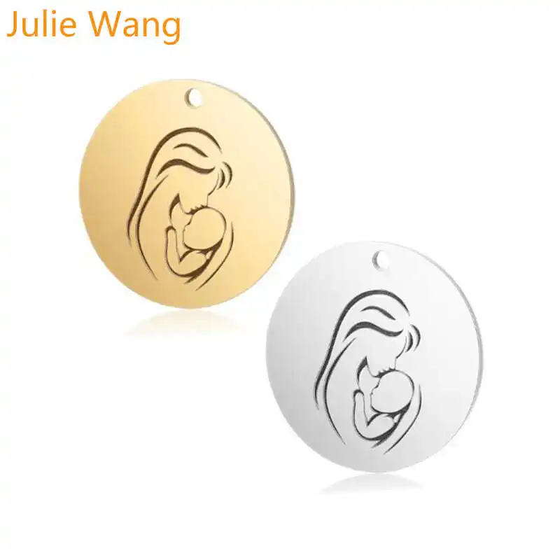 Браслеты и ожерелья Julie Wang 25 мм из нержавеющей стали|Шармы| |