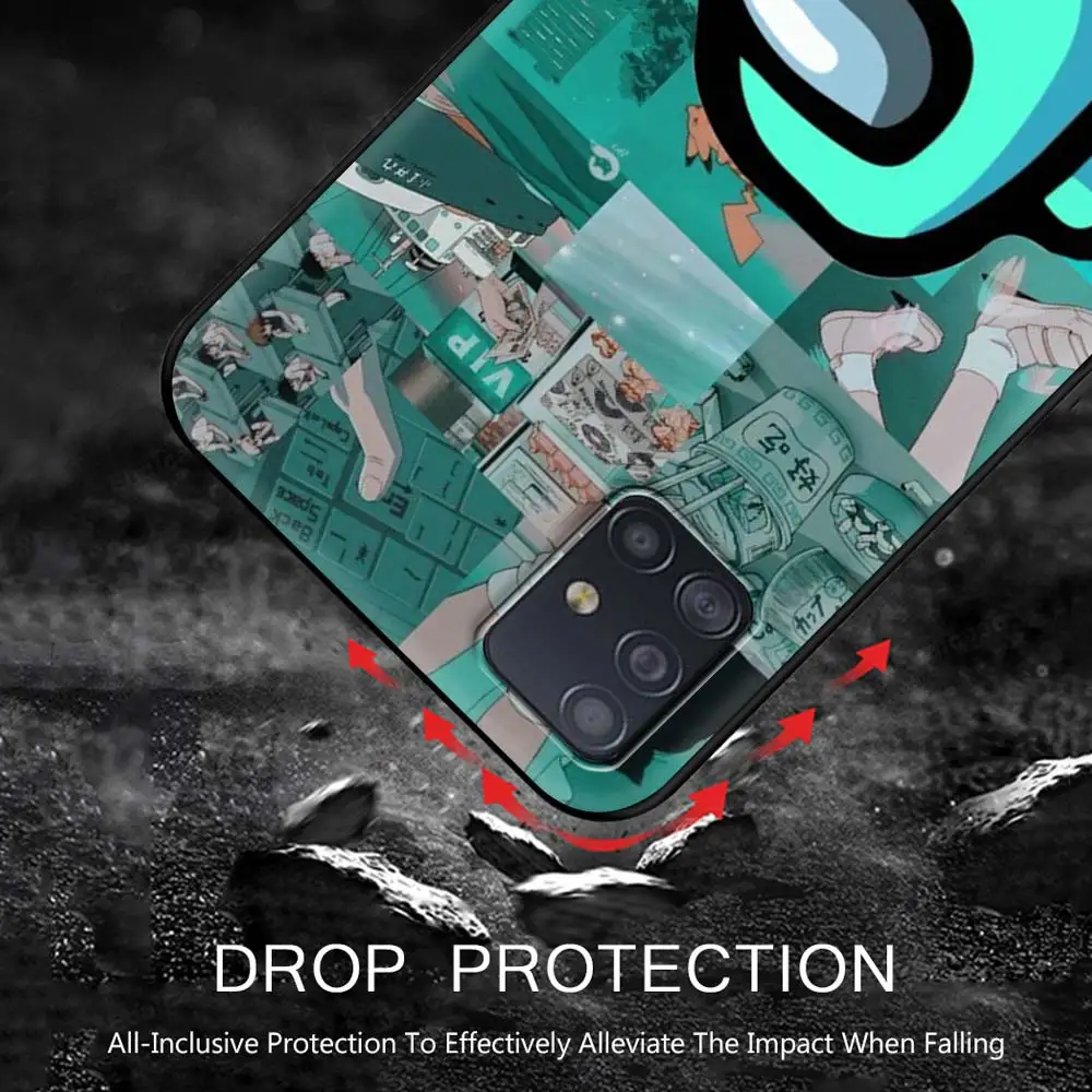 

A-Among Cute Us Stars Phone Case for Samsung Galaxy A51 A71 A21S A12 A11 A31 A52 A41 A32 5G A72 A02S Silicon Back Cover