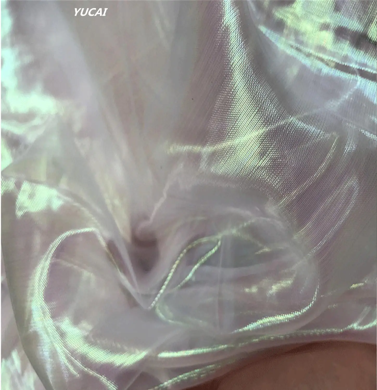 50*140CM Tulle Fabric Pearl pink with seven color illusion organza Cloth Dress Background Curtain DIY | Дом и сад
