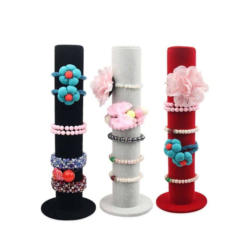 Лидер продаж модный серый розовый красный бархатный браслет держатель для часов