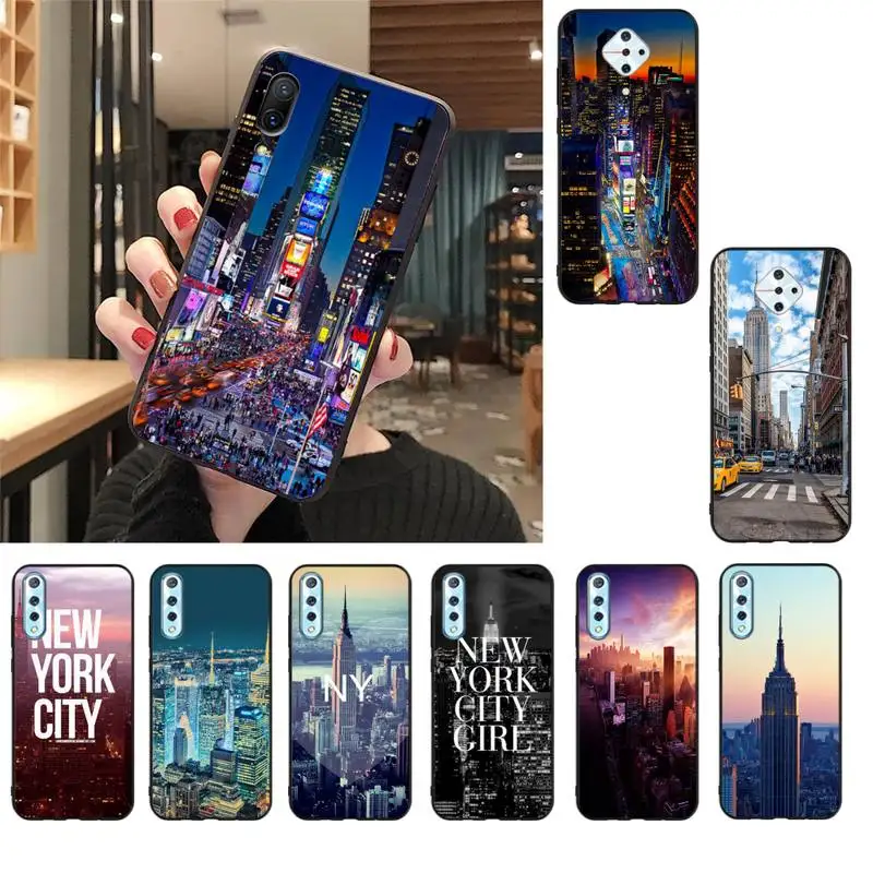 Чехол HTXian NYC с изображением Нью Йорка самодельный ЧЕХОЛ ДЛЯ Vivo V17 Neo Y91C Y11 Y19 Y17 Y15 U1 U3
