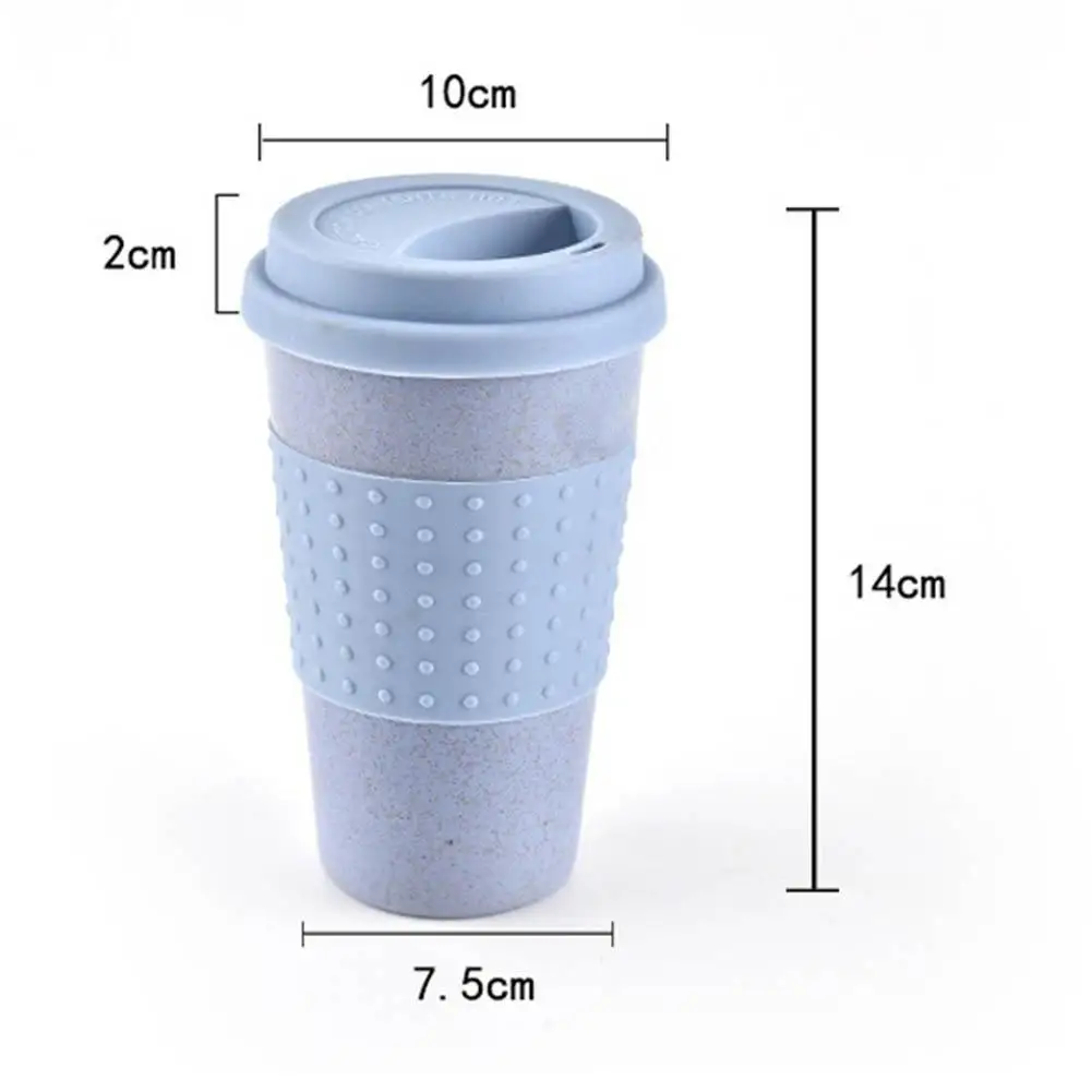 

350ml Portable Coffee Milk Juice Tea Mug Cup with Cover Home Office Drinkware Water Bottle For Student Gifts