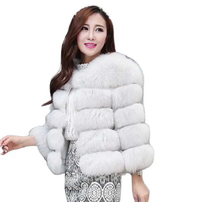 Vintage fluffy Faux Fur Coat Donna Breve Pelliccia Finta Tuta Sportiva Di inverno Cappotto Rosa 2021 Fashionable Winte | Женская одежда