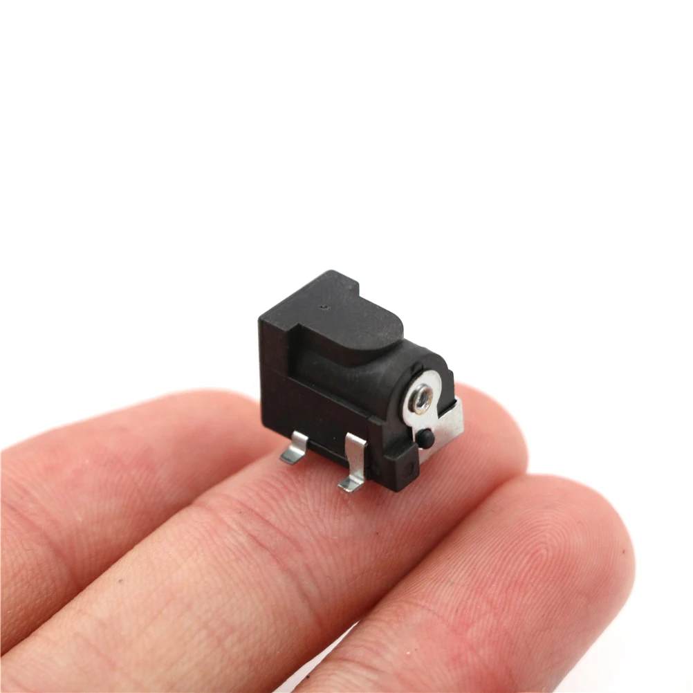 

10PCS DC-050 Black DC Power Jack Socket Connector DC005 5.5*2.1mm 2.1 Socket Round The Needle Accessories Hot Sale