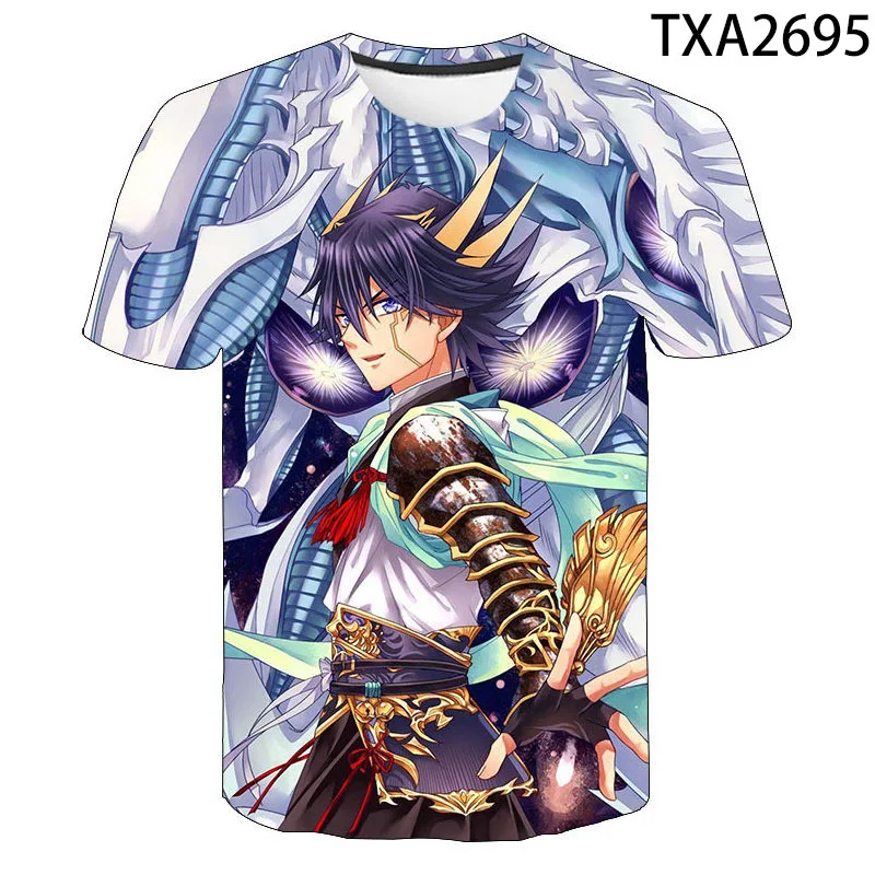 Новинка 2020 Мультяшные 3D футболки Yu Gi Oh Повседневная Уличная одежда для мальчиков