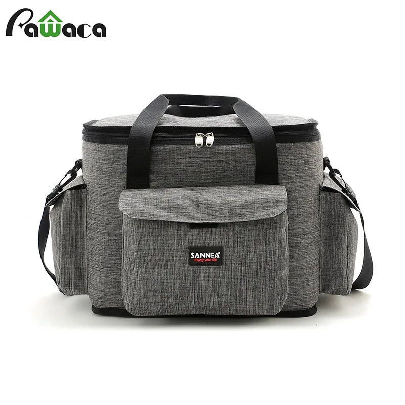 23L Большая вместительная Изолированная охлаждающая сумка органайзер переносная