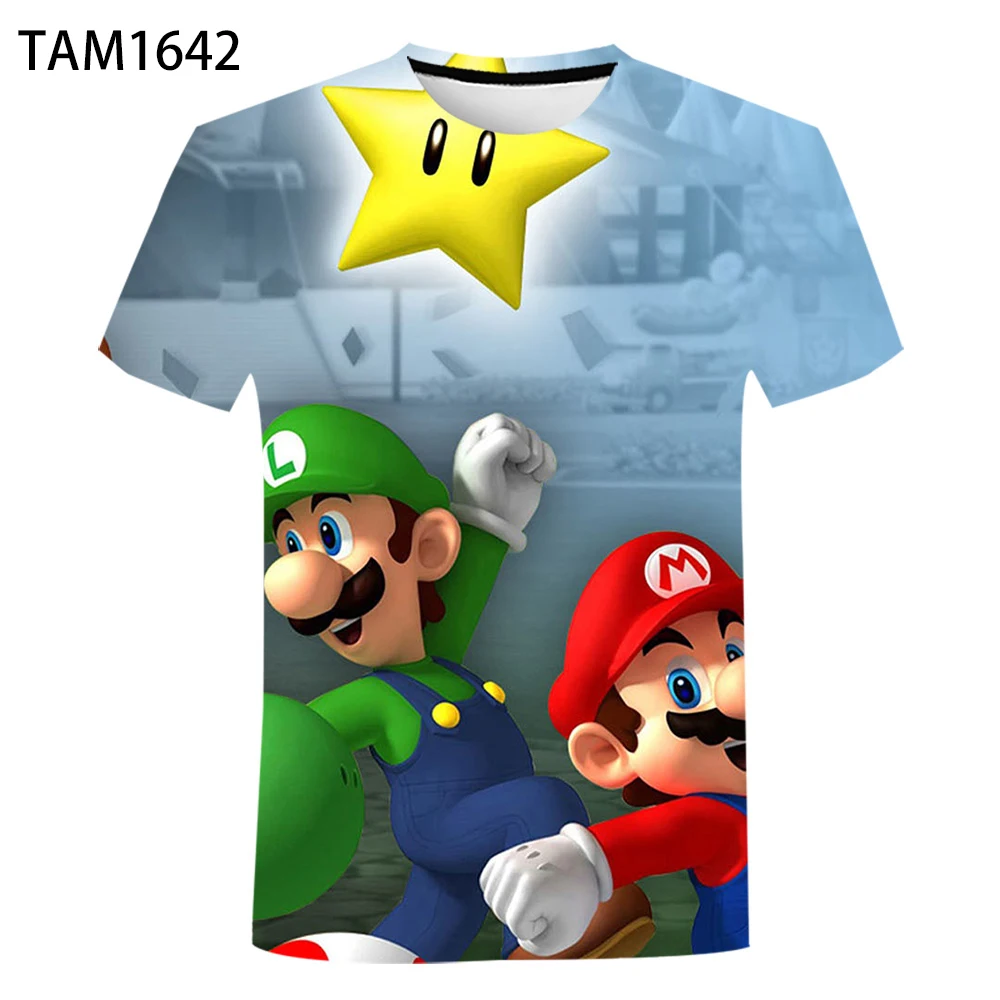 Футболка Мужская/женская с 3D принтом Марио и Луиджи | Мужская одежда