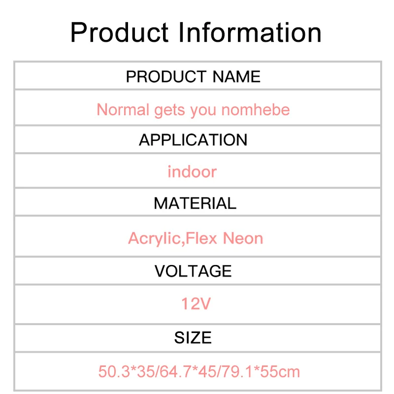 

Customized Neon Light LED Letter Wall Sign Room Halloween Decoration Birthday Party Bar Restaurant