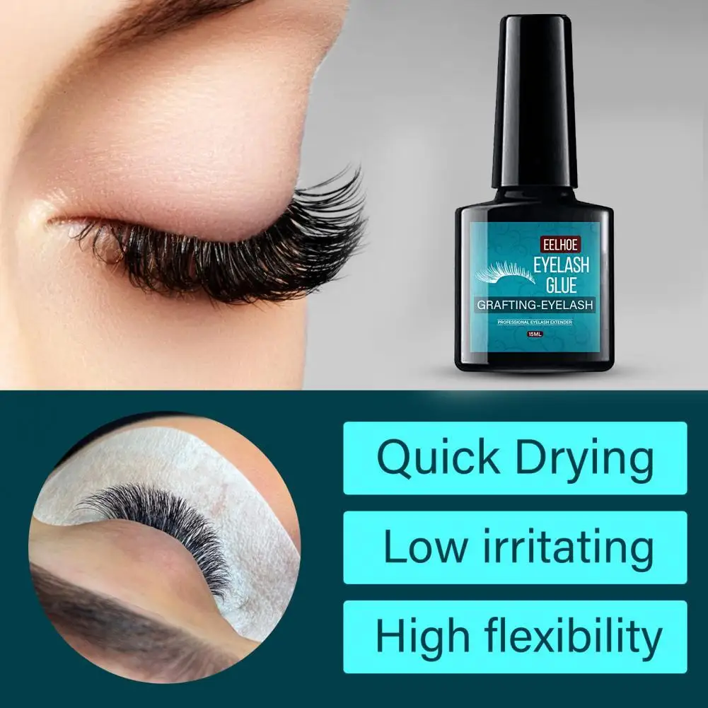 

1 Pcs 15ml Eyelash Extender Easy to Use High Flexiblity Gentle Grafting Fake Eye Lash Solution Lotion Glue for Daily Use Tools