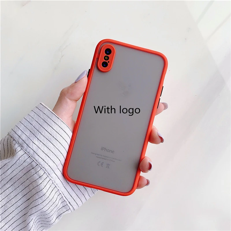 

New stylish and high-quality mobile phone case hit color Apple 7 suitable for XR eye protection 11 transparent 8 matte XSMAX cut