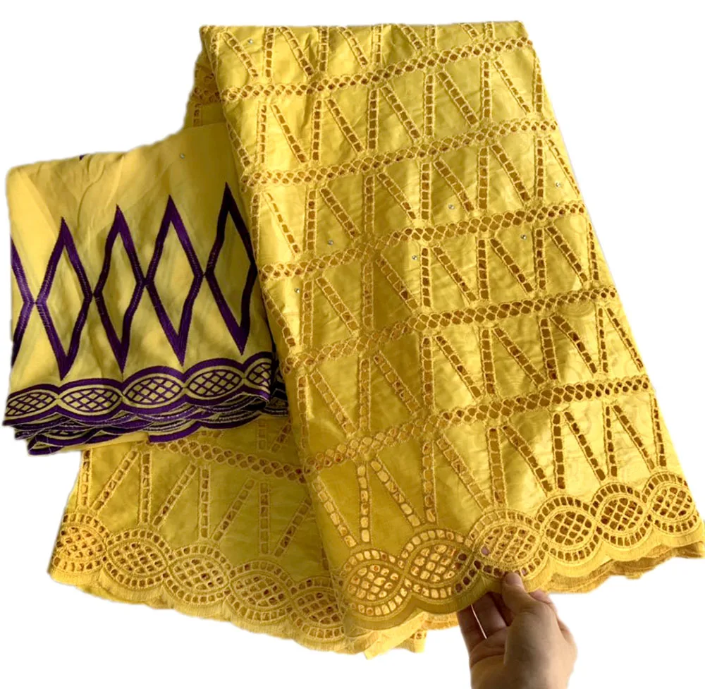 

7yard hot selling black bazin riche fabric with lace 2020 newest cotton swiss lace fabric nigerian dry lace stone guinea brocade