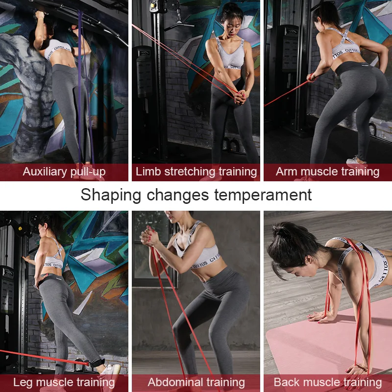 

61cm Natural Latex Rubber Loop Fitness Resistance Bands Yoga Elastic Band Gym Workout Expander Strength Training Accessories