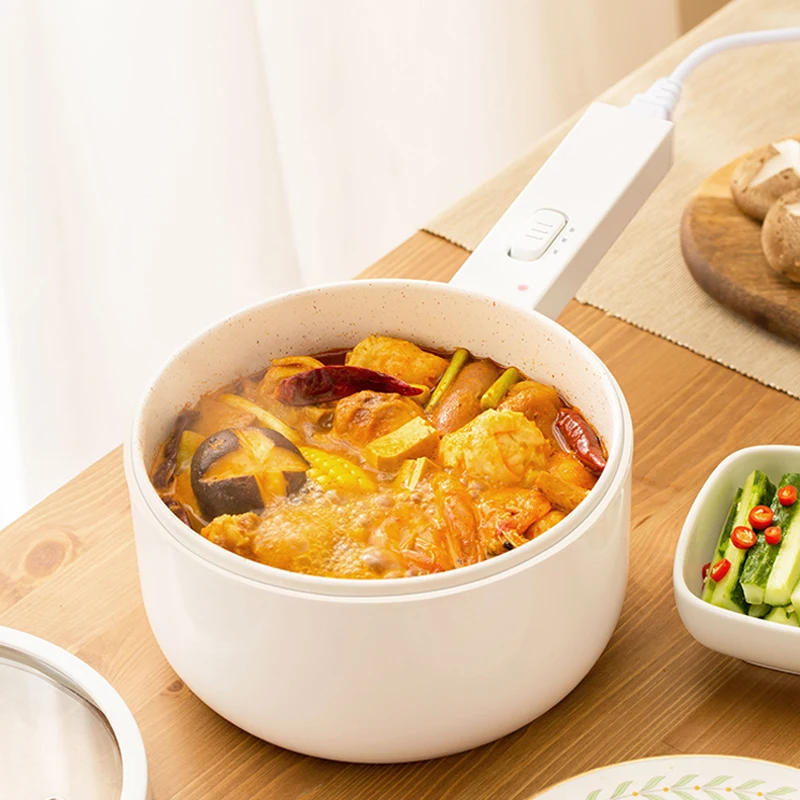 

ZK30 1.5L Electric Cooking Pot Portable Rice Cooker Multi-cooker Ceramic Liner Hot Pot Skillet Single/Double Layer 2 Gear 700W