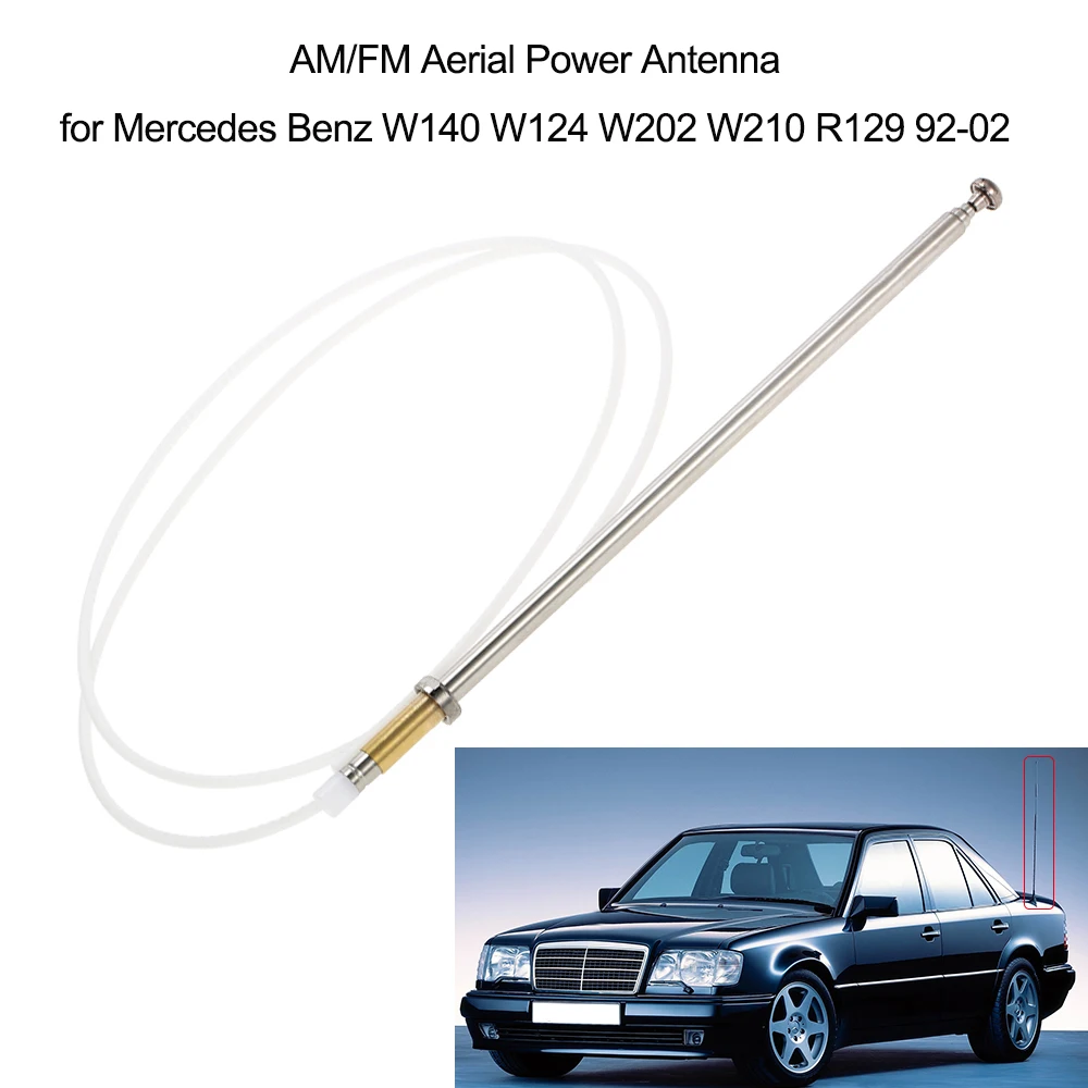 

AM/FM Aerial Power Antenna for Mercedes Benz W140 W124 W202 W210 R129 92-02 Signal Amp Amplifier Car Antenna Accessories