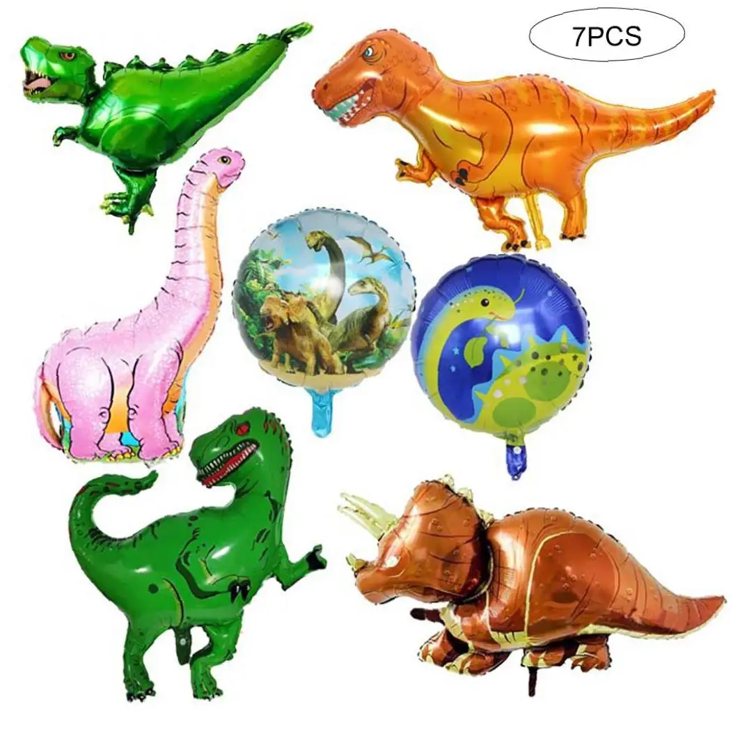 7 шт. гигантский фольгированный воздушный шар с динозавром мир Юрского периода