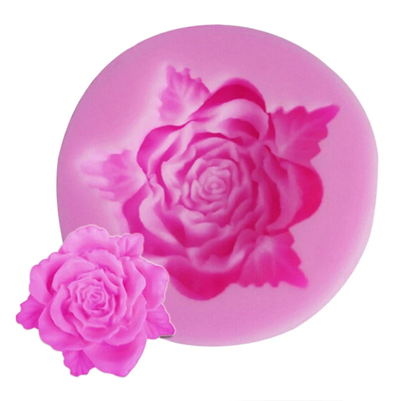 Лепесток цветка розы токарная силиконовая форма для шоколада кухонный
