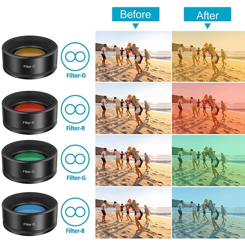 Объектив для камеры телефона комплект объективов мобильного 11 в 1 Android