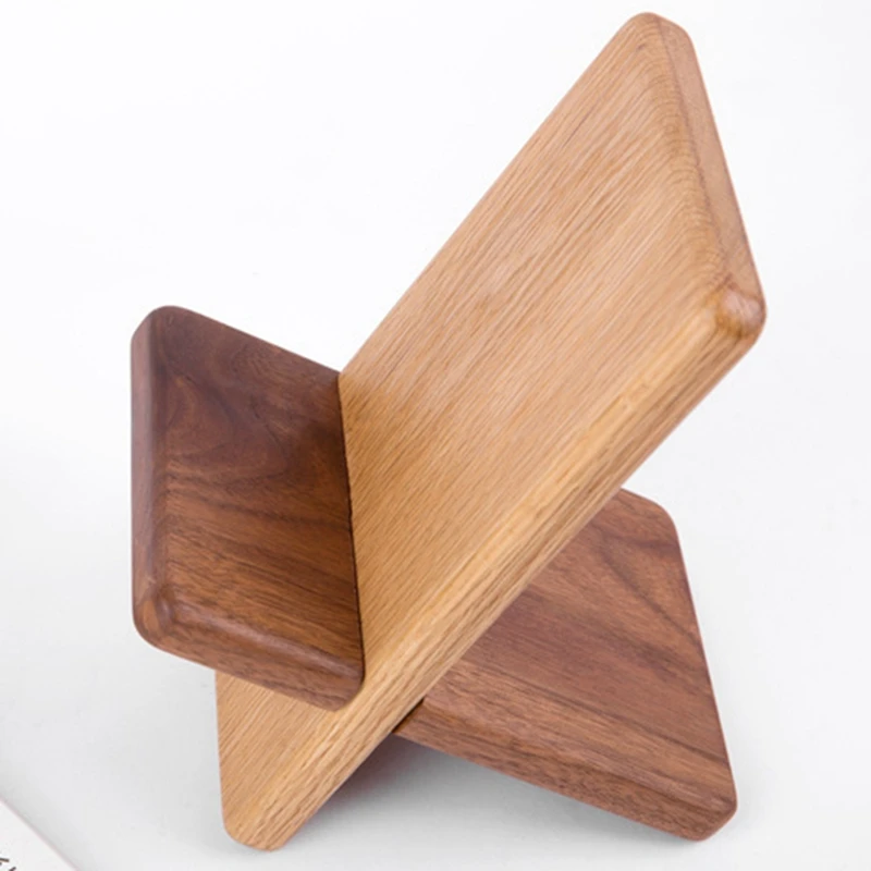 

Solid Wood Earphone Shelf Wooden Headset Hanger Desktop Display Bookshelf Multifunctional Storage