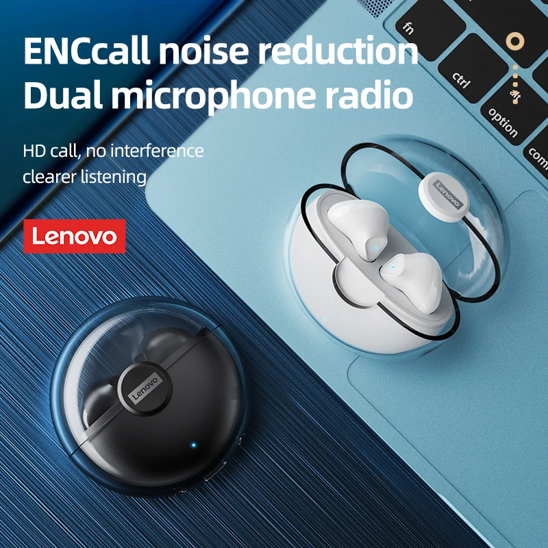 Original Lenovo LP80 TWS Bluetooth Wireless Earphones Sport Waterproof Headsets Low-Latency Gaming Music Touch Control Earbuds