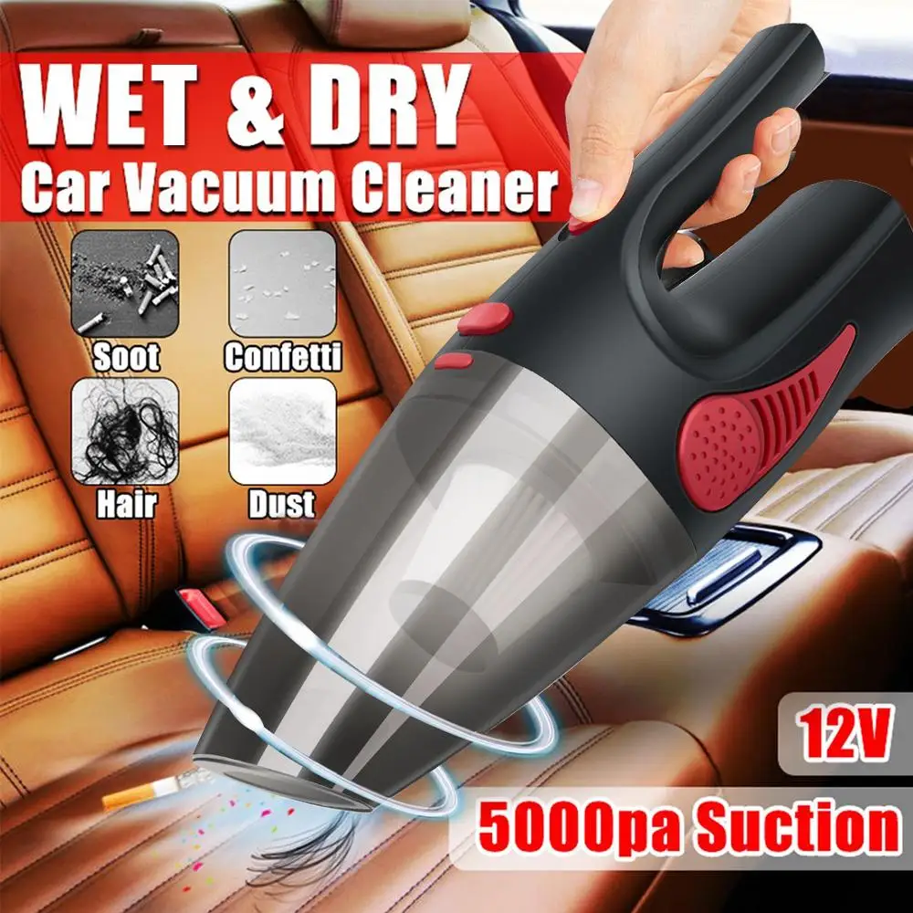 

5000Pa Wireless Vacuum Cleaner For Car Handheld Vaccum Cleaners Power Suction Wet Dry 120W Mini Vacuum Cleaner For Car Home