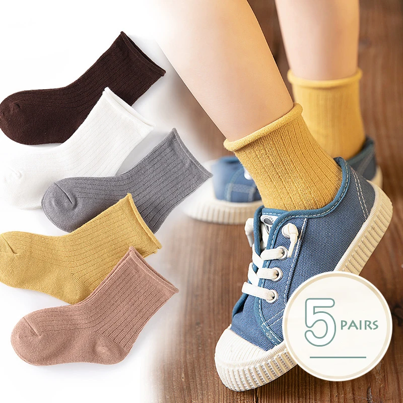 Осенне зимние весенние детские хлопковые носки студенческие напольные