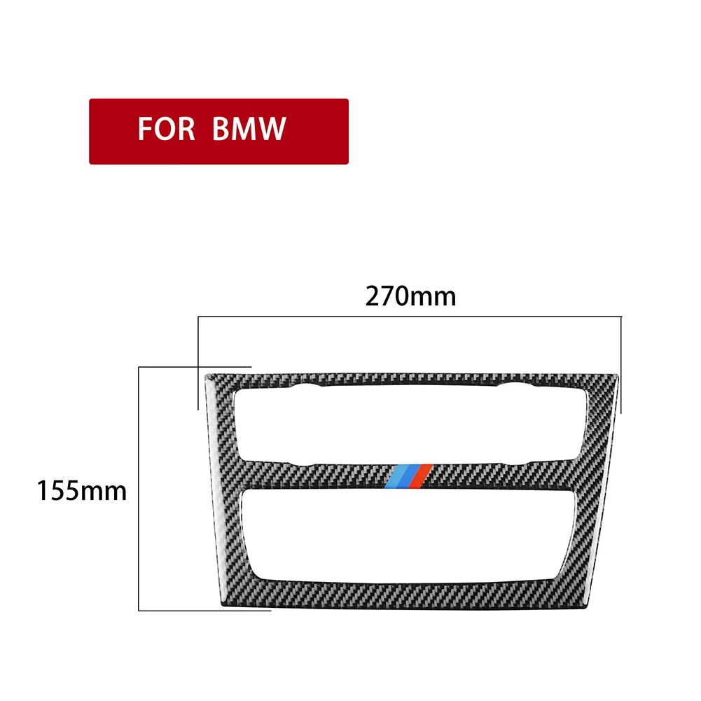 

Panel Frame Cover with Tricolor Stripes Center Console CD Unique Parts Portable Car Ornaments for BMW E84 X1 11-15