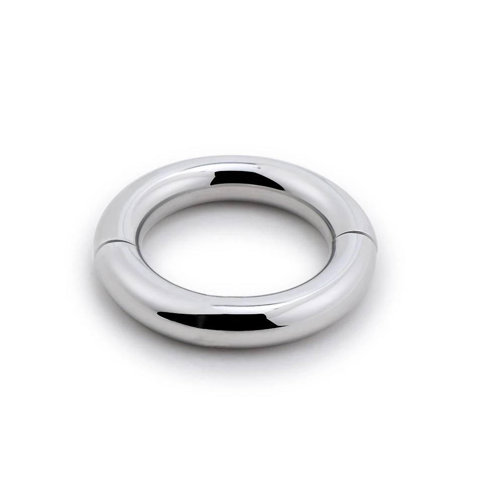 Penis Ring Stainless Steel Magnetic Ball Scrotum Stretcher Locking Cock Delay Ejaculation Dick For Men Sex | Красота и здоровье