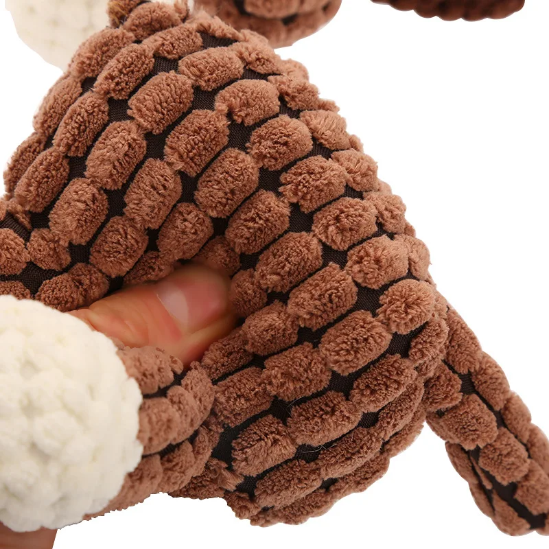 

Fun Pet Dog Chew Squeaker Toys Puppy Squeaky Plush Sound Animal Shape Molar Toys Pet Training Dog Toy