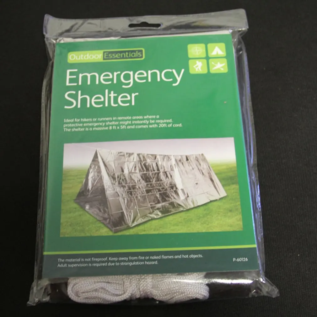 Палатка одноразовая Ультралегкая портативная навес из майлара для кемпинга и