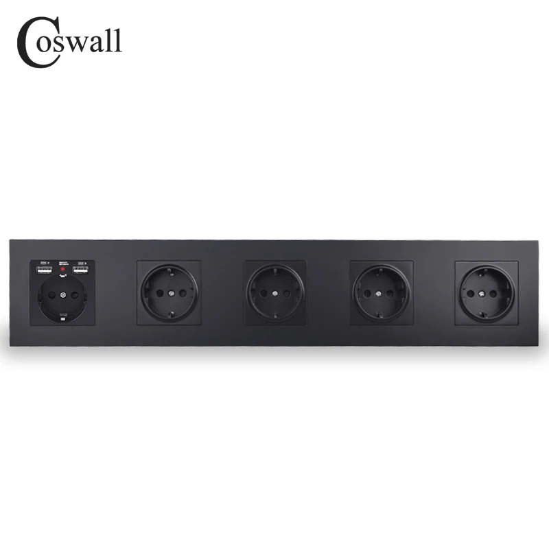 Настенный светильник COSWALL с двумя портами USB для зарядки со скрытым мягким