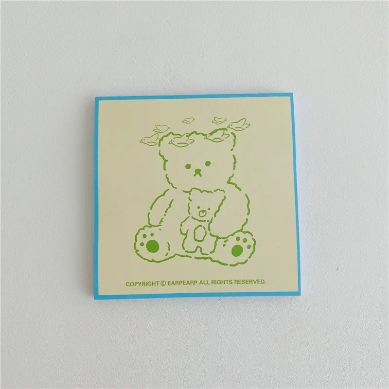 50 листов корейский мультяшный дневной бумажный блокнот для записей с