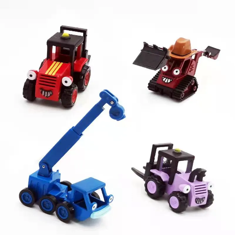Bob The Builder Aolly Vehicles Truck Forklift Crane Excavator Diecast Model  DIY Toys For Kids as Chrismas Gifts