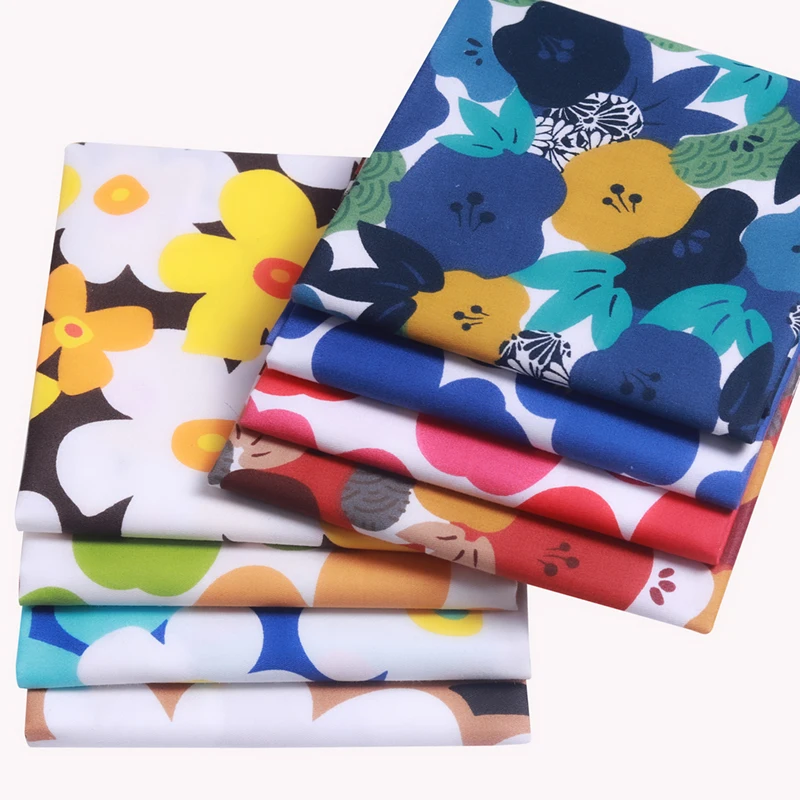 

8pcs/Lot,40x50cm,Floral Series,Printed Twill Cotton Fabric,Patchwork Cloth For DIY Quilting Sewing Baby&Child's Material