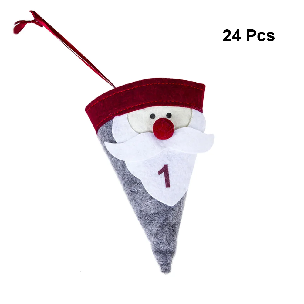 24 шт. Рождественский календарь рождественские украшения обратный отсчет