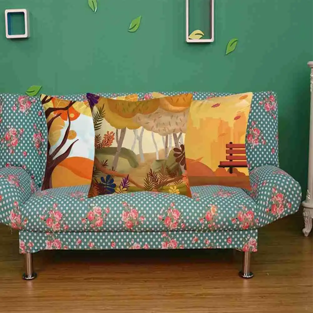 Персиковая кожа обнимающая наволочка осенняя пасторальная искусственная стул