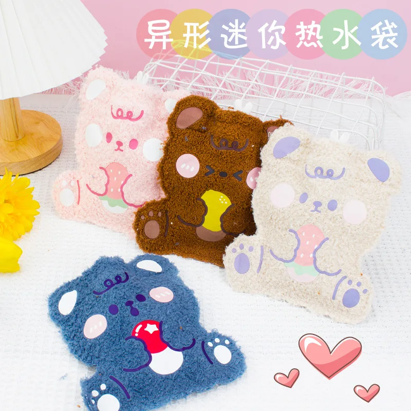 

Милая плюшевая бутылка для горячей воды в виде медведя, кролика, животного