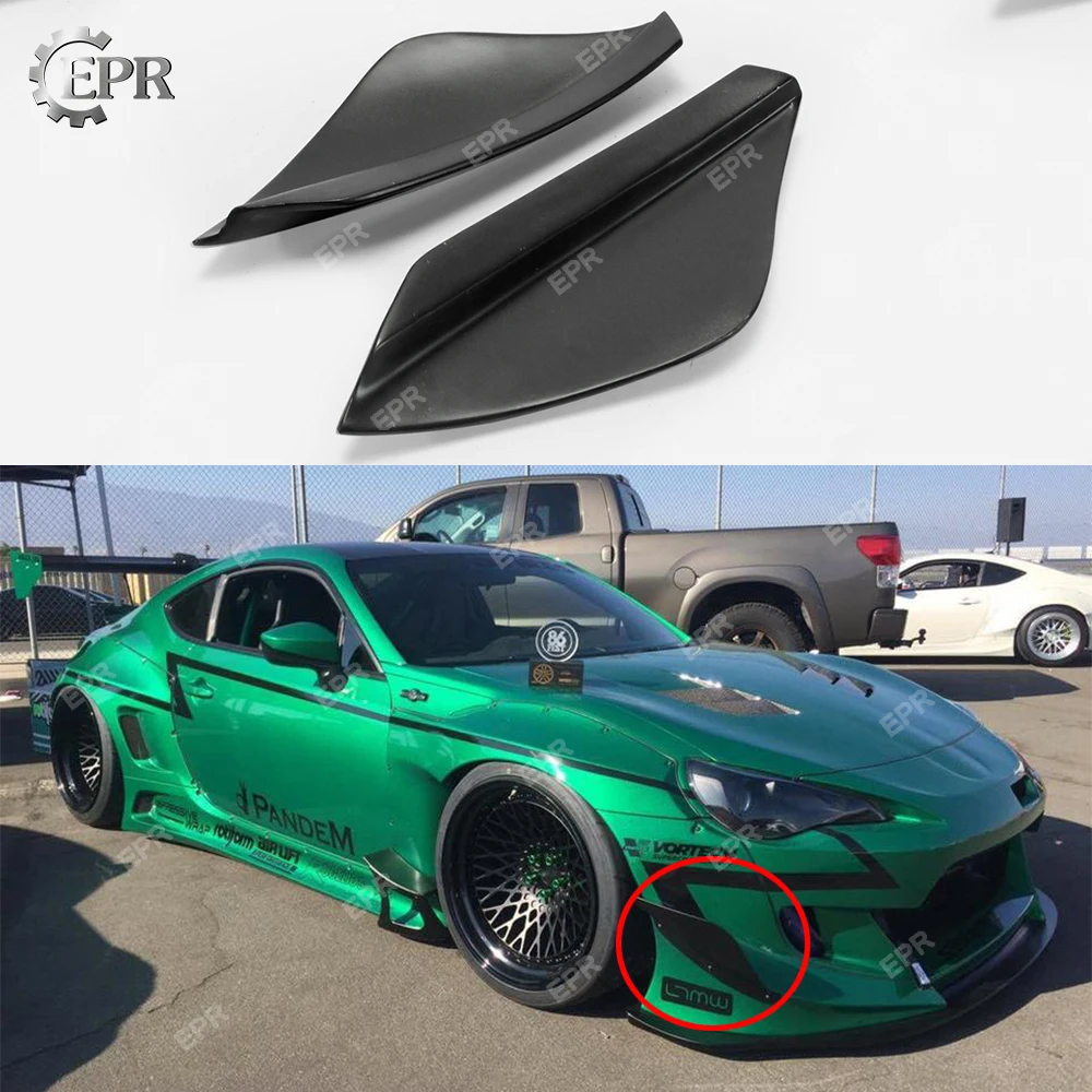 FRP Canard 2 шт. для BRZ FT86 GT86 FRS RB Style Ver 3 стекло/углеродное волокно передний бампер Body KKit