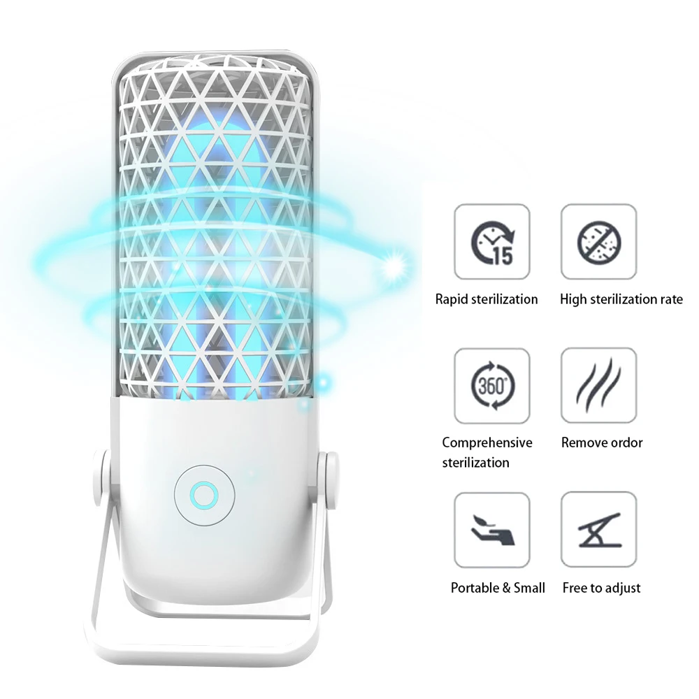 Портативный Перезаряжаемый УФ стерилизатор светодиодный бактерицидный