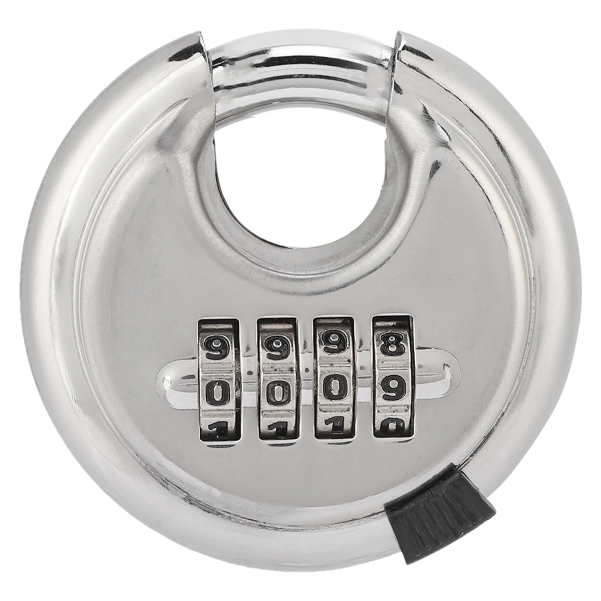 

Stainless Steel Password Round Padlock Key 70mm thickened 9, 5mm for Outdoor Warehouse Fences