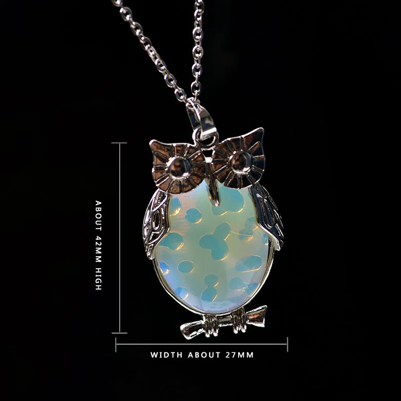 Подвеска в виде совы с аметистом и натуральным кристаллом 1 шт.|Камни| |