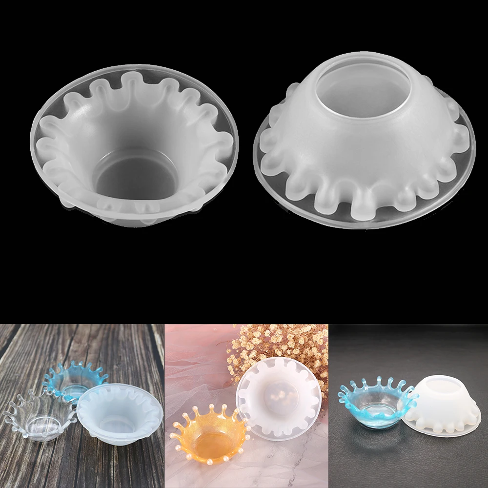 

1Pcs Water Drop Ashtray Dish Storage Box Salver Mirror Plate Silicone Mold Tray Epoxy Resin Molds For DIY Home Decoration Craft
