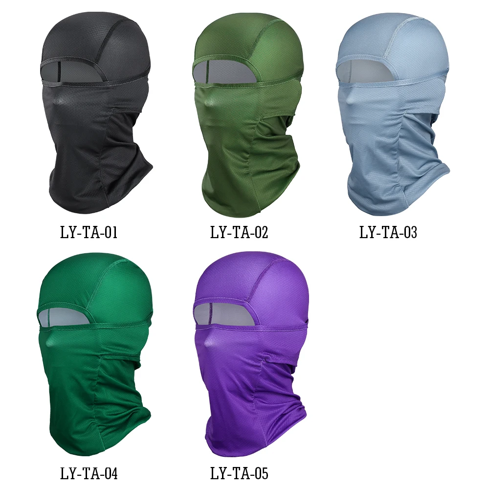 Летняя тактическая крышка для головы Балаклава Пешие прогулки полная маска шарф