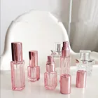 Флакон-распылитель для духов, 20 мл, 30 мл, стеклянный, розовое золото, портативный, многоразовый, для путешествий